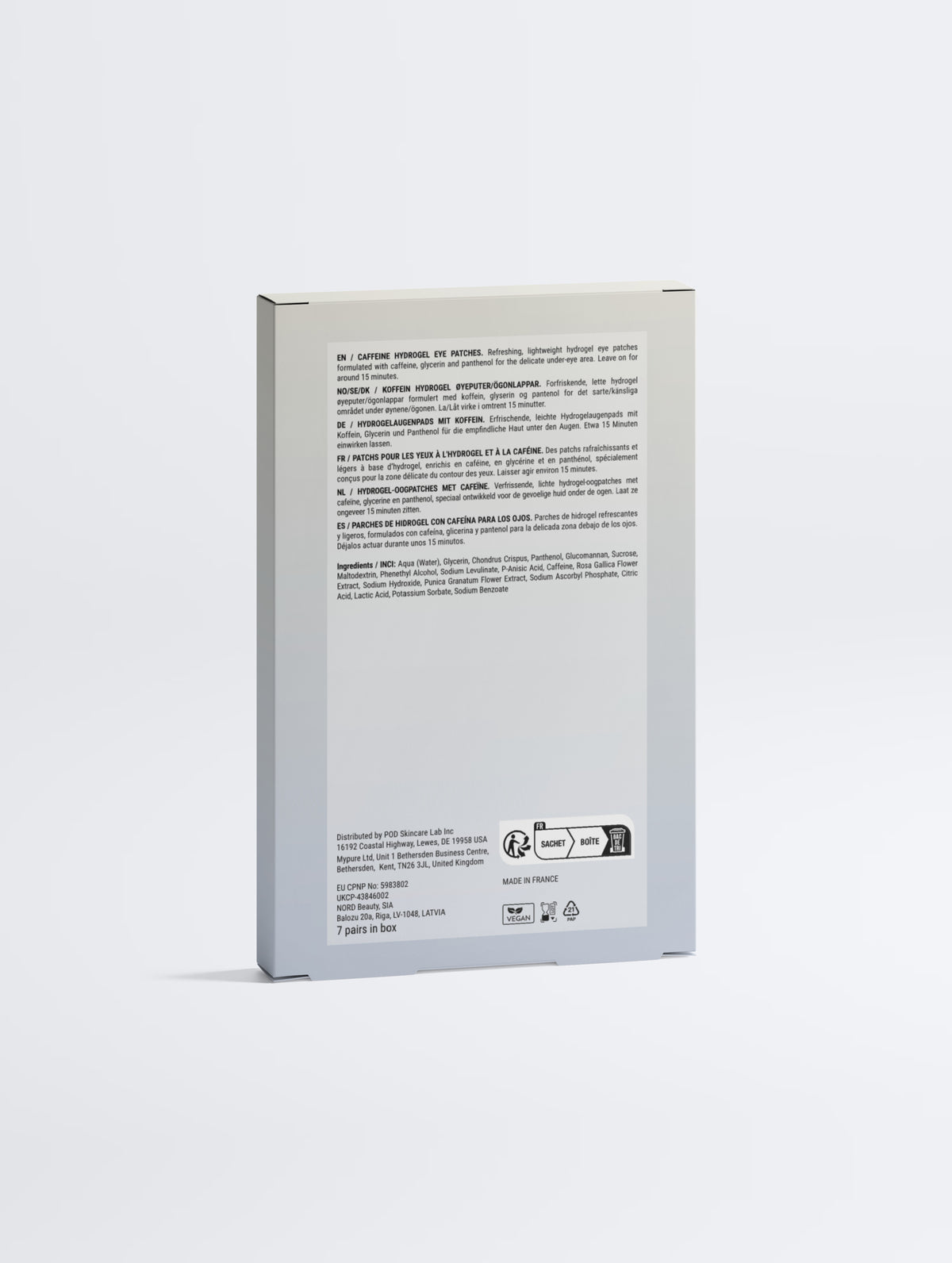 Caffeine + Vitamin C Energizing Hydrogel Eye Patches