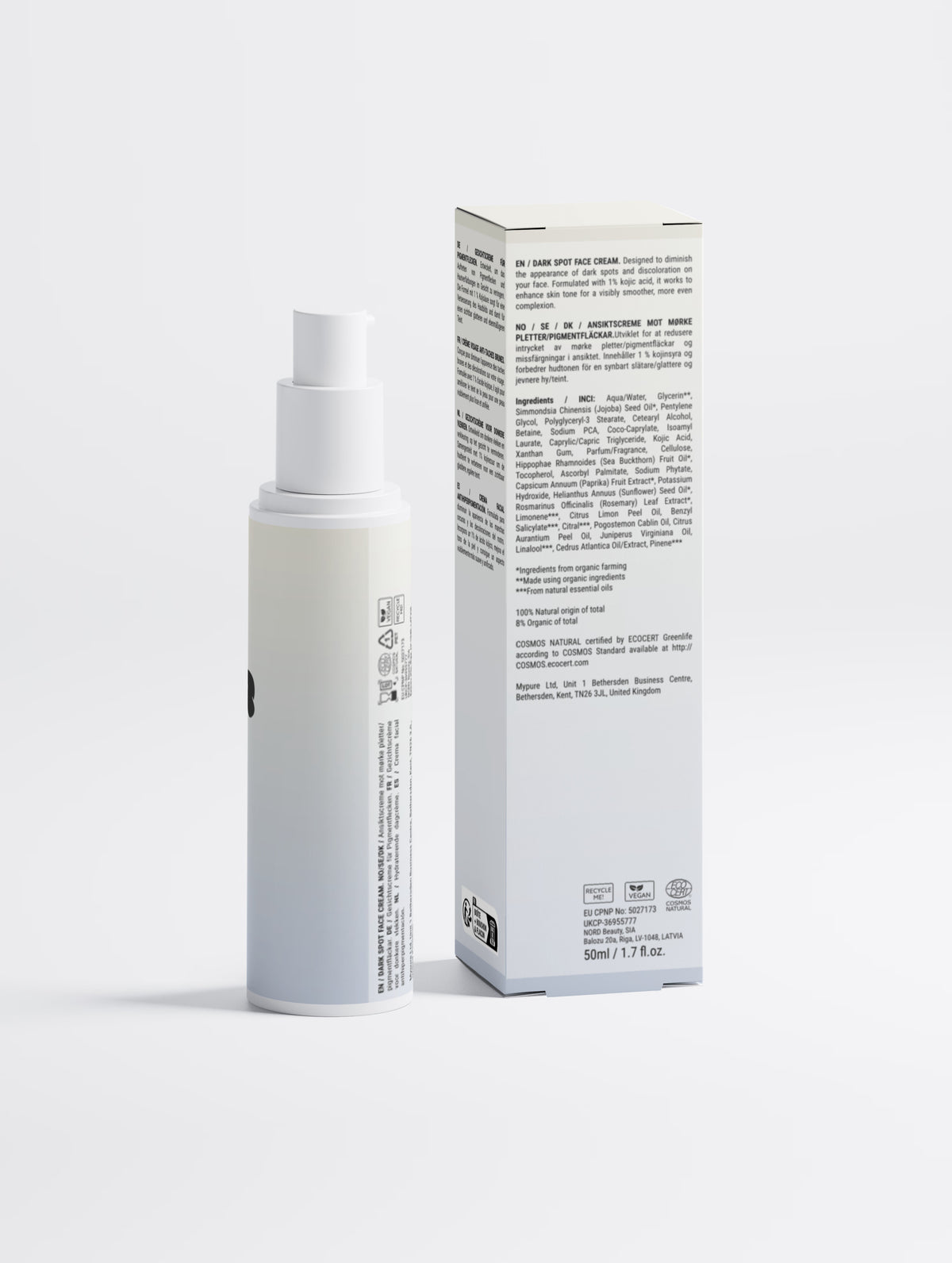 Dark Spot Face Cream with Kojic Acid