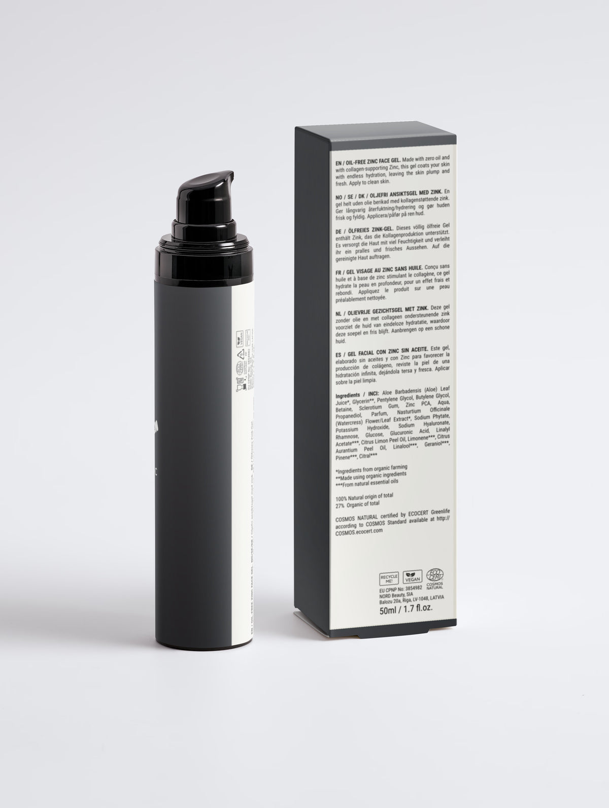 Oil-Free Zinc Face Gel for Men