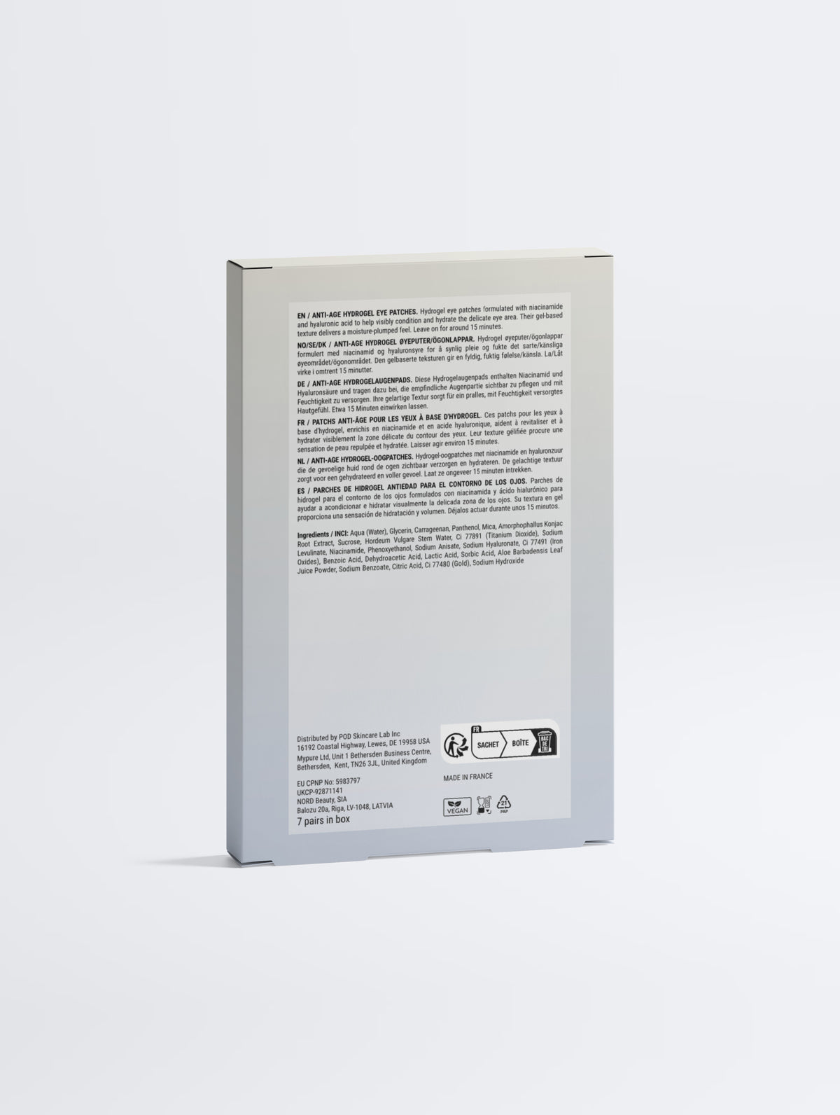 Anti-Age Hydrogel Eye Patches